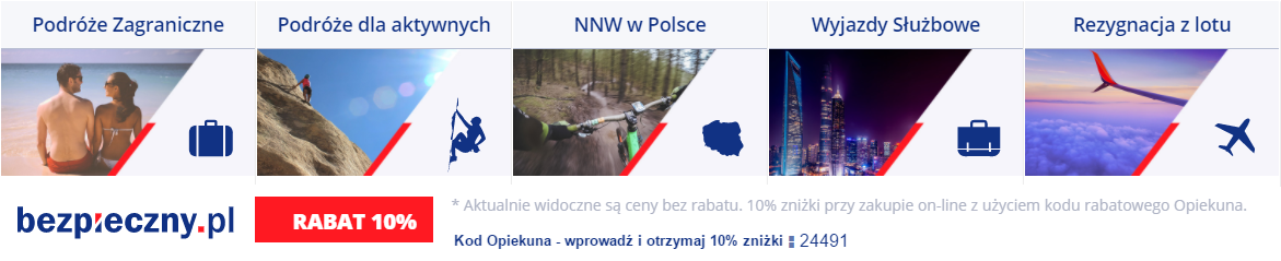 Oferta podróży turystycznej